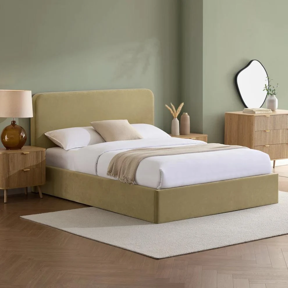 Modern Minimalist Creative Double Upholstered Bed