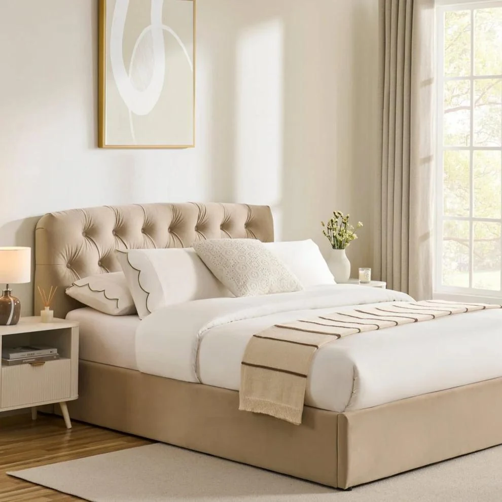 Modern Upholstered Beds with Storage Function