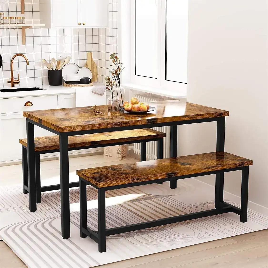 New Design Furniture Classic Metal Frame Dining Table Set for 8 Marble Table Sets Dining