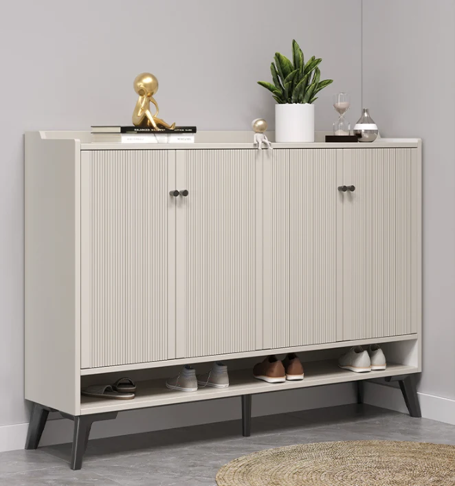 New Wooden Design Living Room Furniture Stand Tv Cabinet Luxury Wholesale High Quality White Shoe Cabinet Modern Minim…