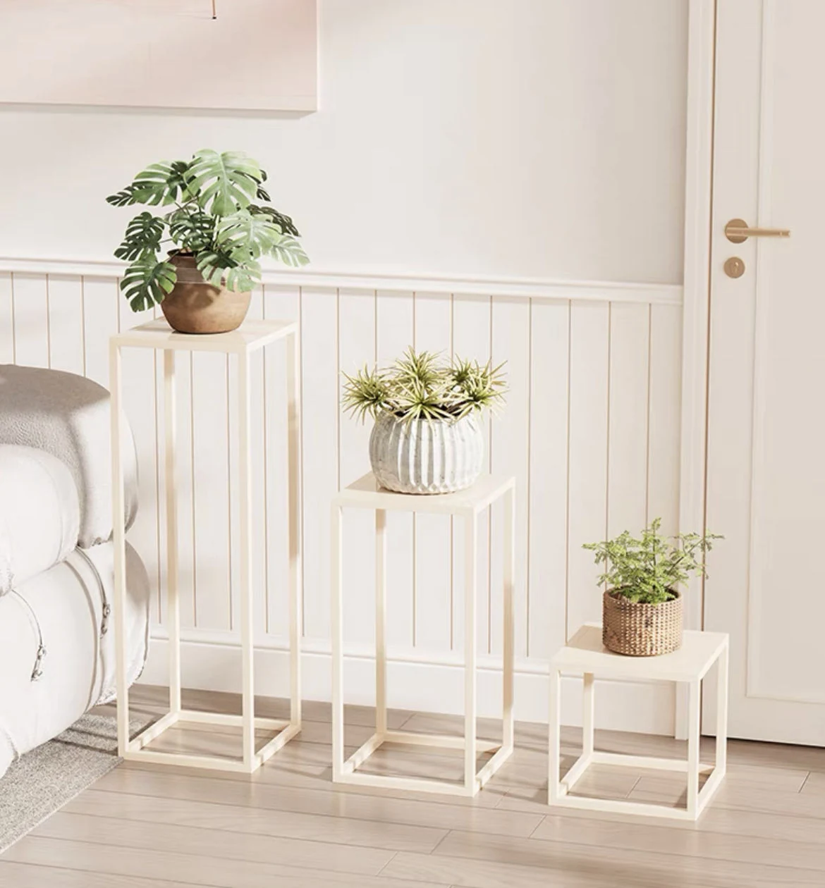 Plant Rack Multi-pot Holder Rack Indoor and Outdoor Flower Pot Display Cabinet Bamboo Plant Stand