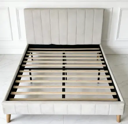 High-end White Upholstered Bed