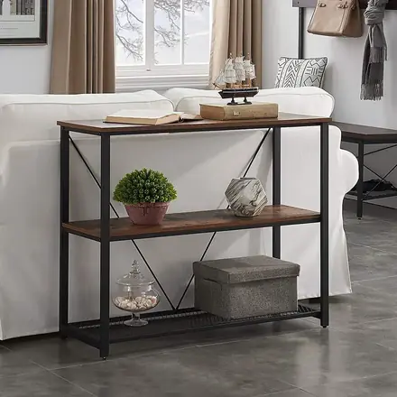 Hot Sale 3 Layers Console Corner Dining Table MDF Table of Living Room Entryway Wood Console Table