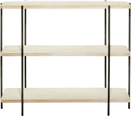 Hot Sale Modern Design Metal FrameBookcases & Bookshelves With 4-Tiers MDF Commodity Library Bookshelf Shelf
