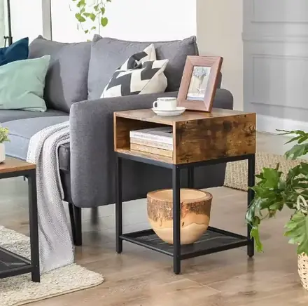 Modern Bedroom with Living Room and Storage Night Stand