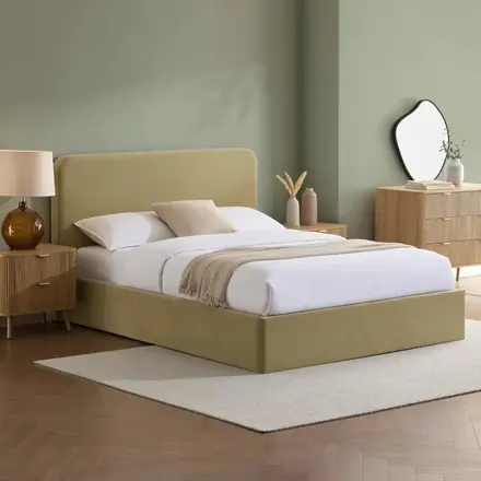 Modern Minimalist Creative Double Upholstered Bed