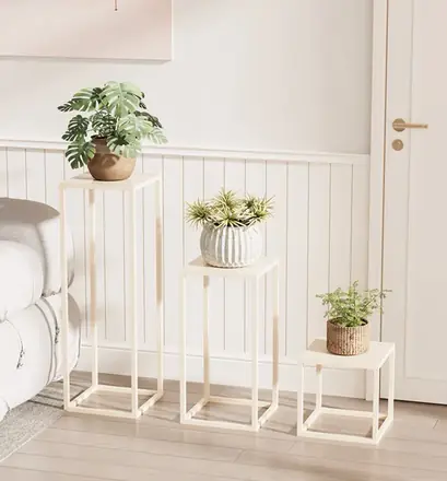 Plant Rack Multi-pot Holder Rack Indoor and Outdoor Flower Pot Display Cabinet Bamboo Plant Stand