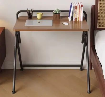 Small Computer Desks Workstation Table Office PC Corner Table Home Furniture Desktop Folded With Bookshelf