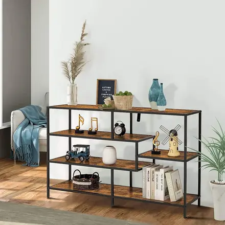 Wholesale Antique Living Room Corner Hallway Console Table With Shelving Big Storage TV Stand Console Tables