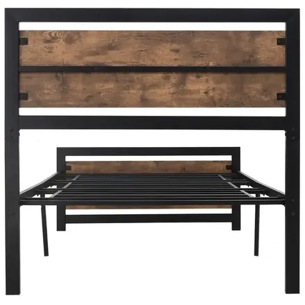 Wholesale Modern Hotel School Single Metal Bed Frame of Bedroom Cheap Metal Bed Deck Frame Design