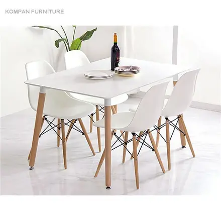 Whosale Dining Room Modern Design Dining Table Set Wood of Family Dinner Dining Table Set 4 Seater