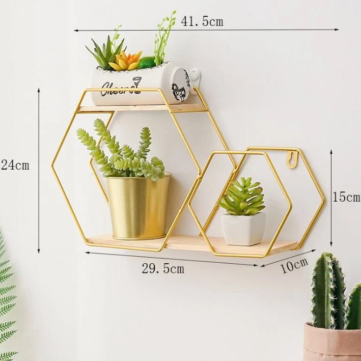 Wall Shelf Hanging Storage Furniture Metal Antique Industrial Display Solid Wood Mounted Wall Floating Shelves for Wal…