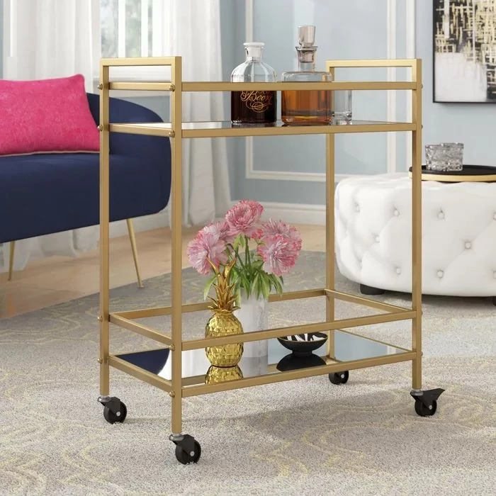 Wholesale Custom Modern Design Outdoor BBQ Movable Kitchen Trolley Cart Rack for Sale