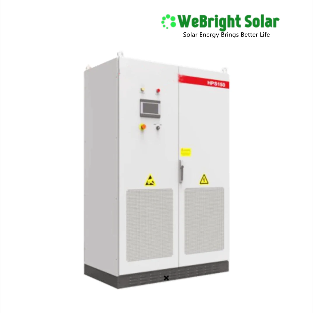White industrial electrical cabinet with control panel and ventilation grilles, featuring a red label.