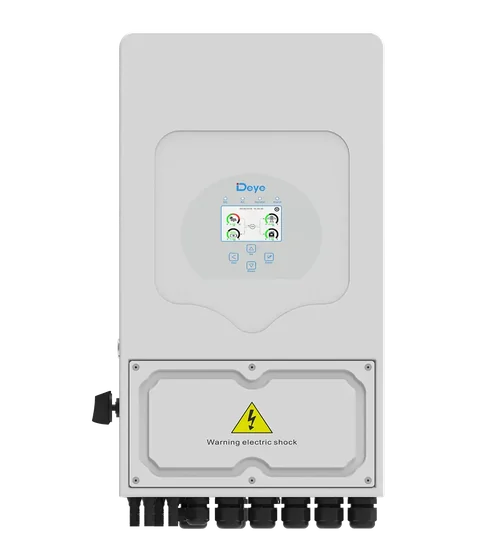 Front view of a grey wall-mounted industrial electronic device with a digital display screen and warning label.