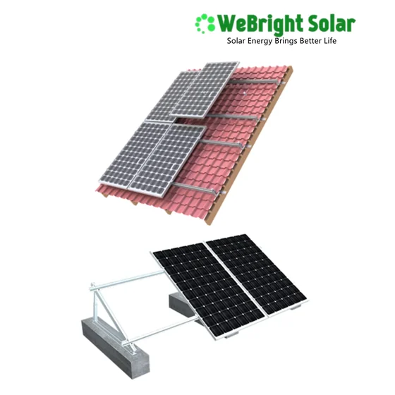 3D renderings of solar panel mounting systems for tiled roofs and concrete foundations.