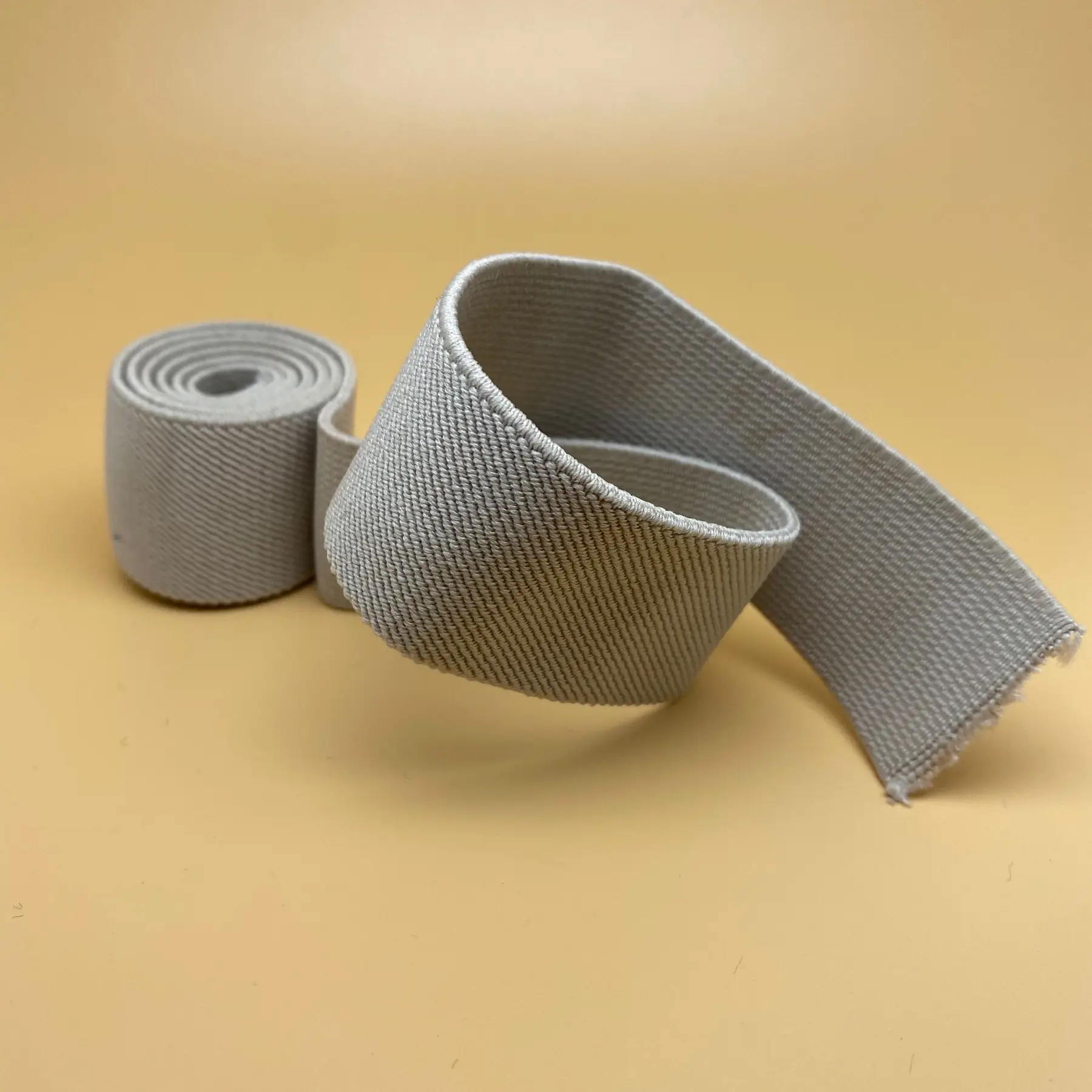 Elastic Webbing Tape No 8 photographed at the Weiye Webbing studio