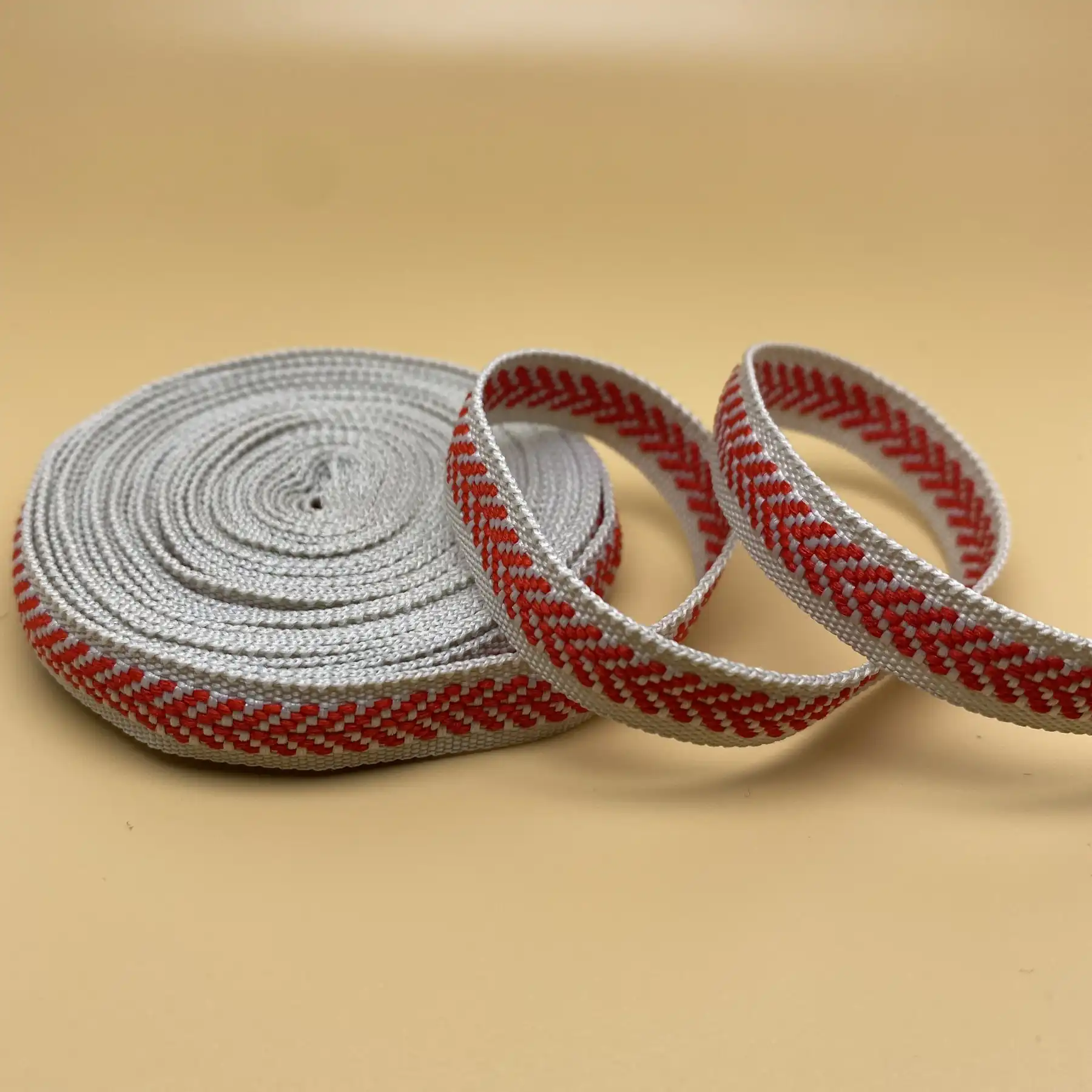 Polyester Webbing Tape No 23 photographed at the Weiye Webbing studio