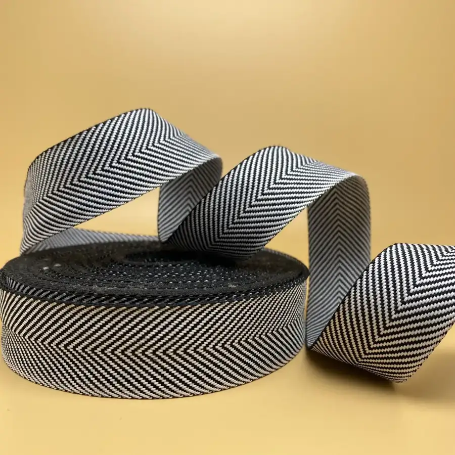 Polyester Webbing Tape No 8 photographed at the Weiye Webbing studio