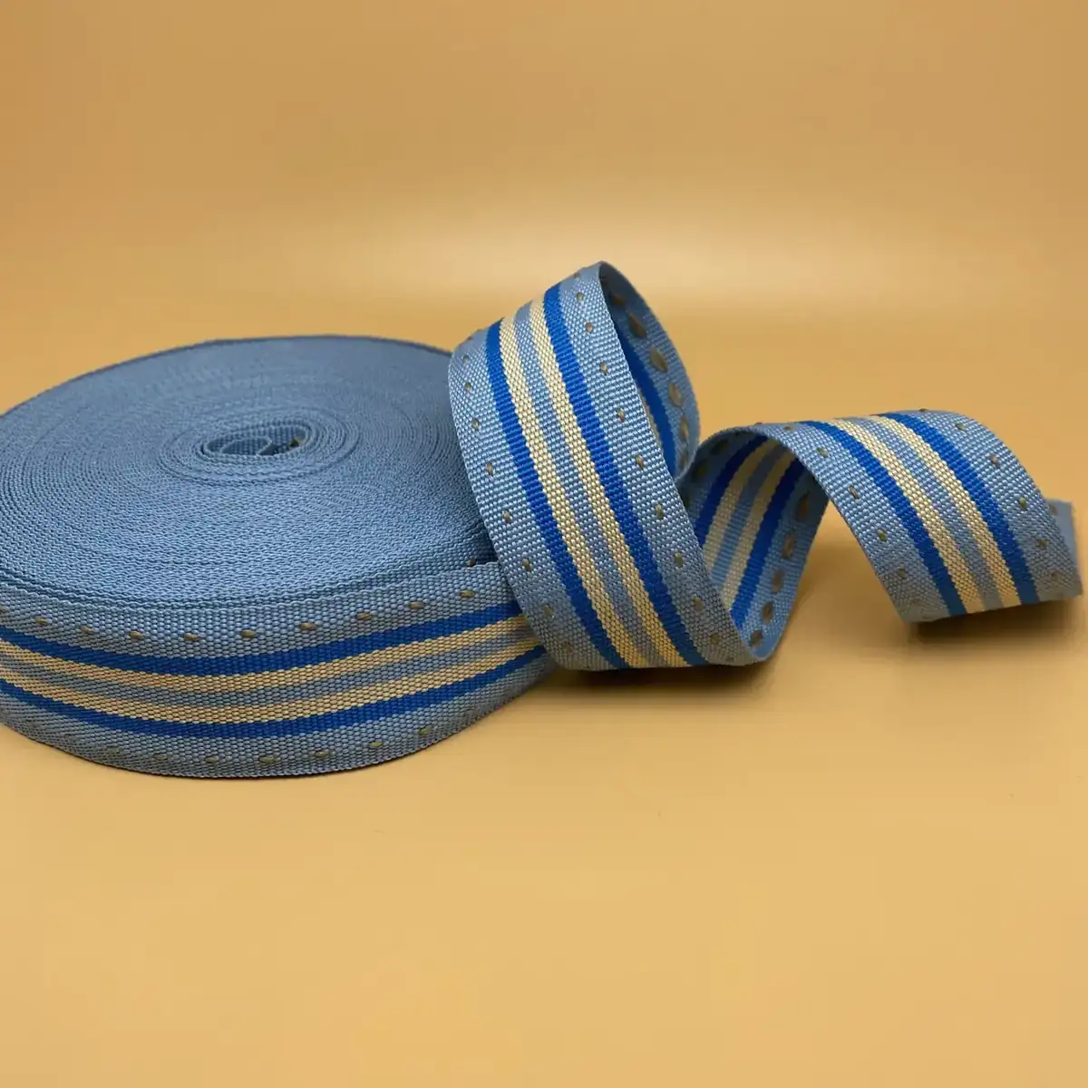 Polyester Webbing Tape No 10 photographed at the Weiye Webbing studio