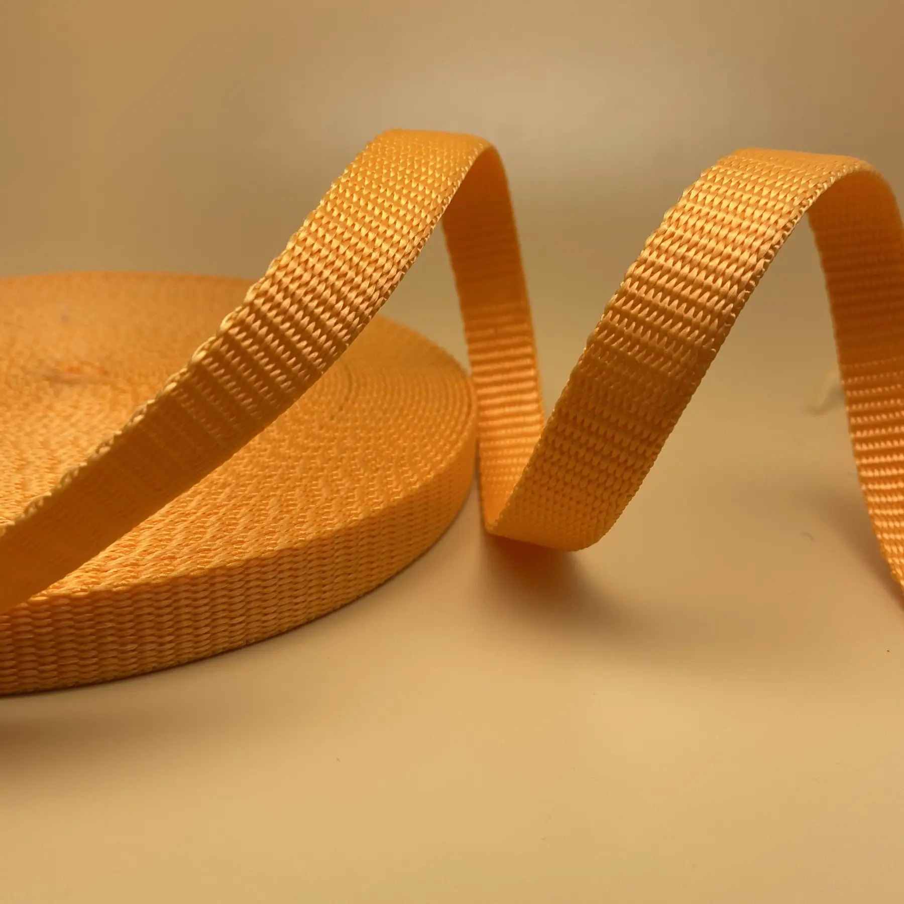 Polypropylene Webbing Tape No 15 photographed at the Weiye Webbing studio