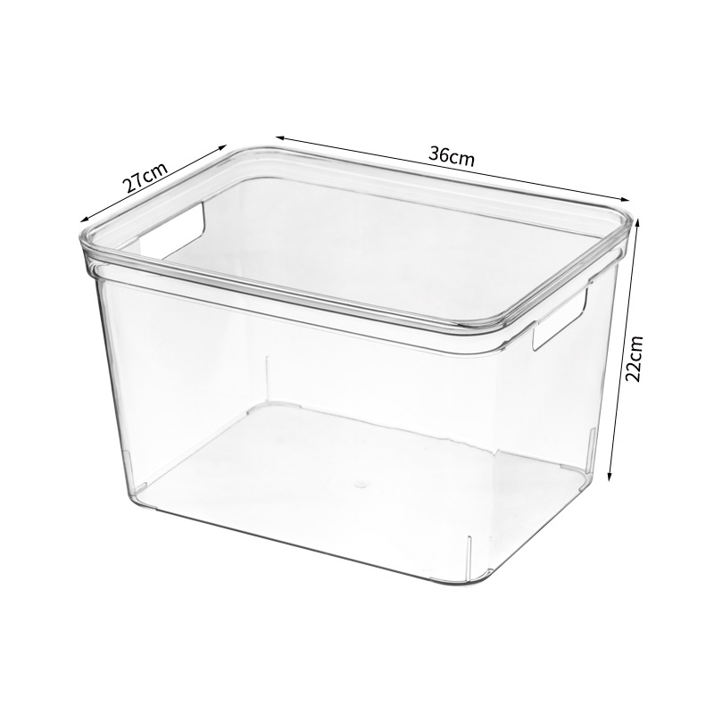 Transparent Storage box with lid, Large