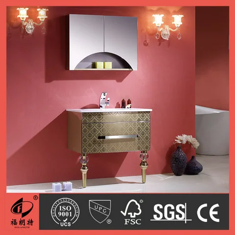 T-6603 - Stainless steel bathroom vanity base cabinet T-6603