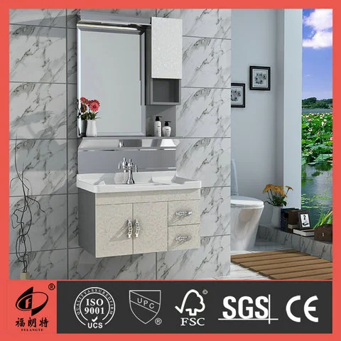 T-6655 - Modern commercial stainless steel bathroom vanity T-6655
