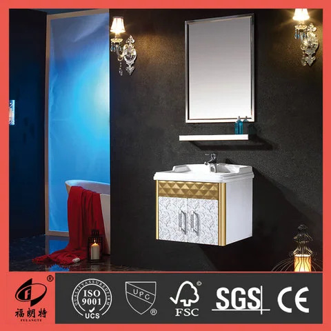 T-6645 - 600MM stainless steel gold color bathroom cabinet T-6645