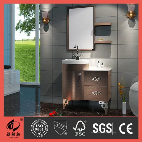 T-6634 - Free standing stainless steel bathroom furniture T-6634