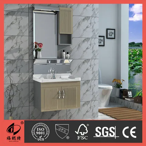 T-6653 Stainless Steel Bathroom Cabinet by Well Bath