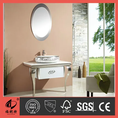 T-6641 Stainless Steel Bathroom Cabinet by Well Bath