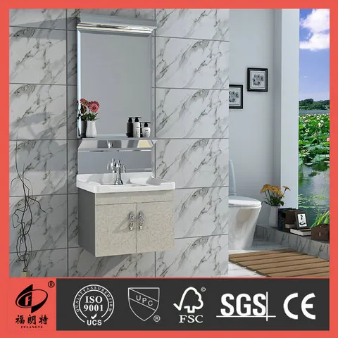 T-6657 Stainless Steel Bathroom Cabinet by Well Bath