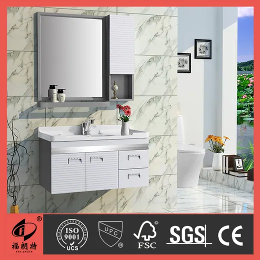 T-6649 Stainless Steel Bathroom Cabinet by Well Bath
