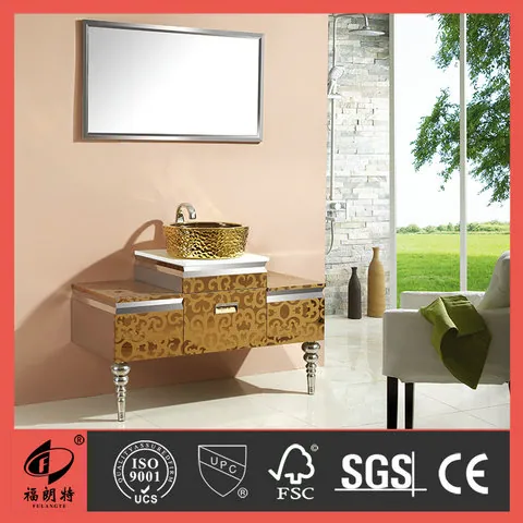 T-6640 Stainless Steel Bathroom Cabinet by Well Bath