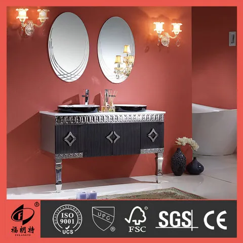 T-6613 Stainless Steel Bathroom Cabinet by Well Bath