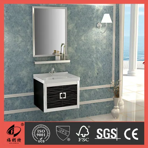 T-6117-2 Stainless Steel Bathroom Cabinet by Well Bath