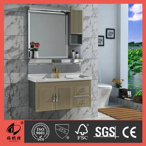 T-6650 Stainless Steel Bathroom Cabinet by Well Bath