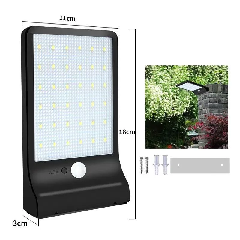 36LED solar led wall light