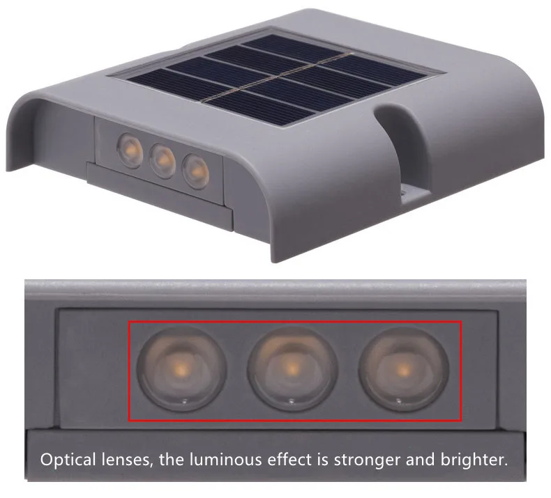 6LED side walk solar led light