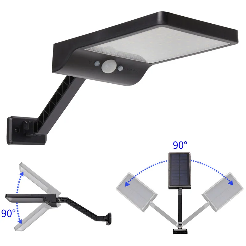 56LED solar powered PIR sensor flood Light