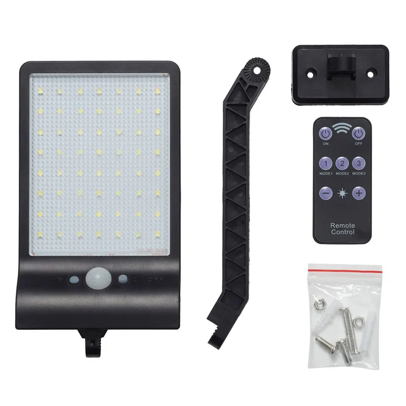 56LED solar powered PIR sensor flood Light