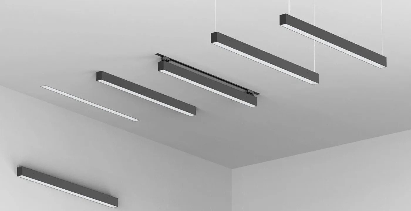 suspended LED linear tube light