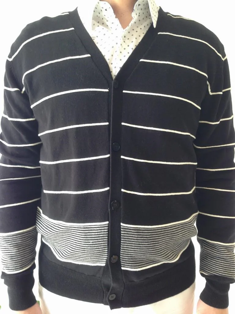 50094 men's knitted sweater in 100% cotton
