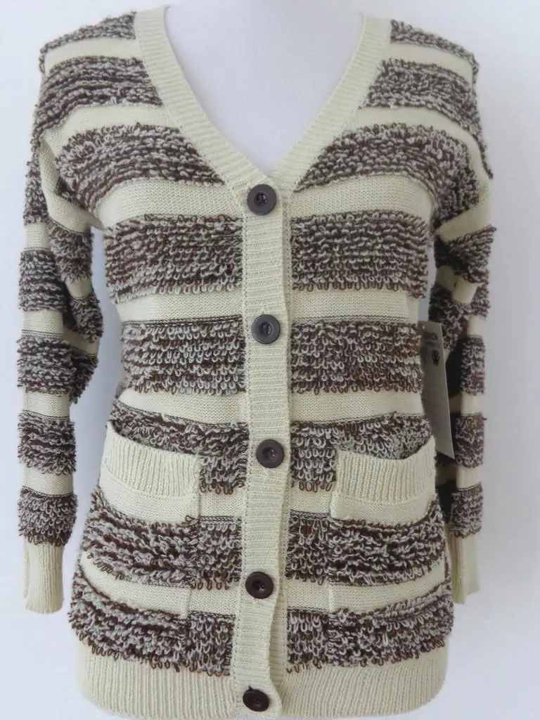 WT2939 women's knitted sweater in 80% cotton, 20% nylon
