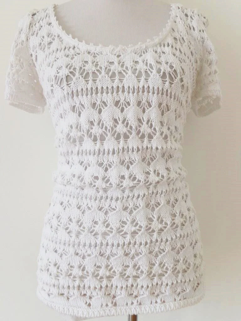 WT3005 women's knitted sweater in 55% cotton, 45% acrylic