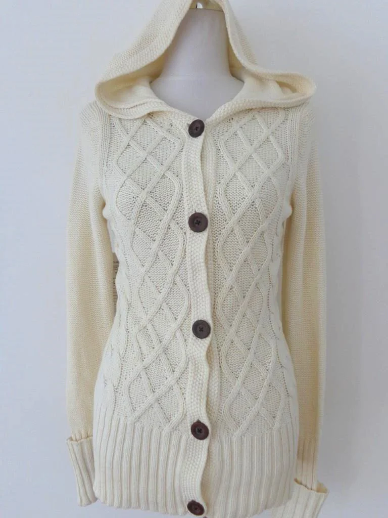 WT3189 women's knitted sweater in 55% acrylic, 45% cotton