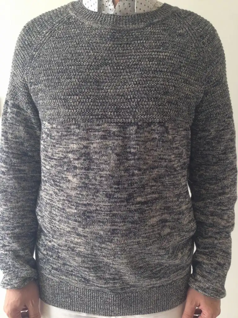 WT3327 men's knitted sweater in 100% cotton