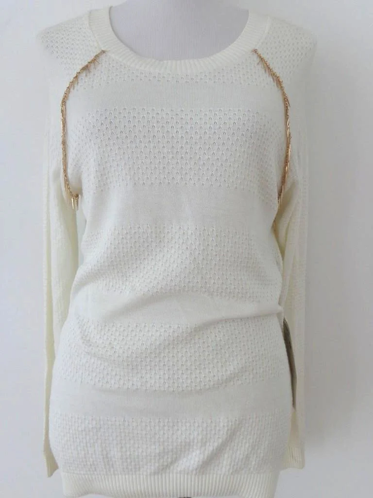 ZD0100 women's knitted sweater in 100% cotton