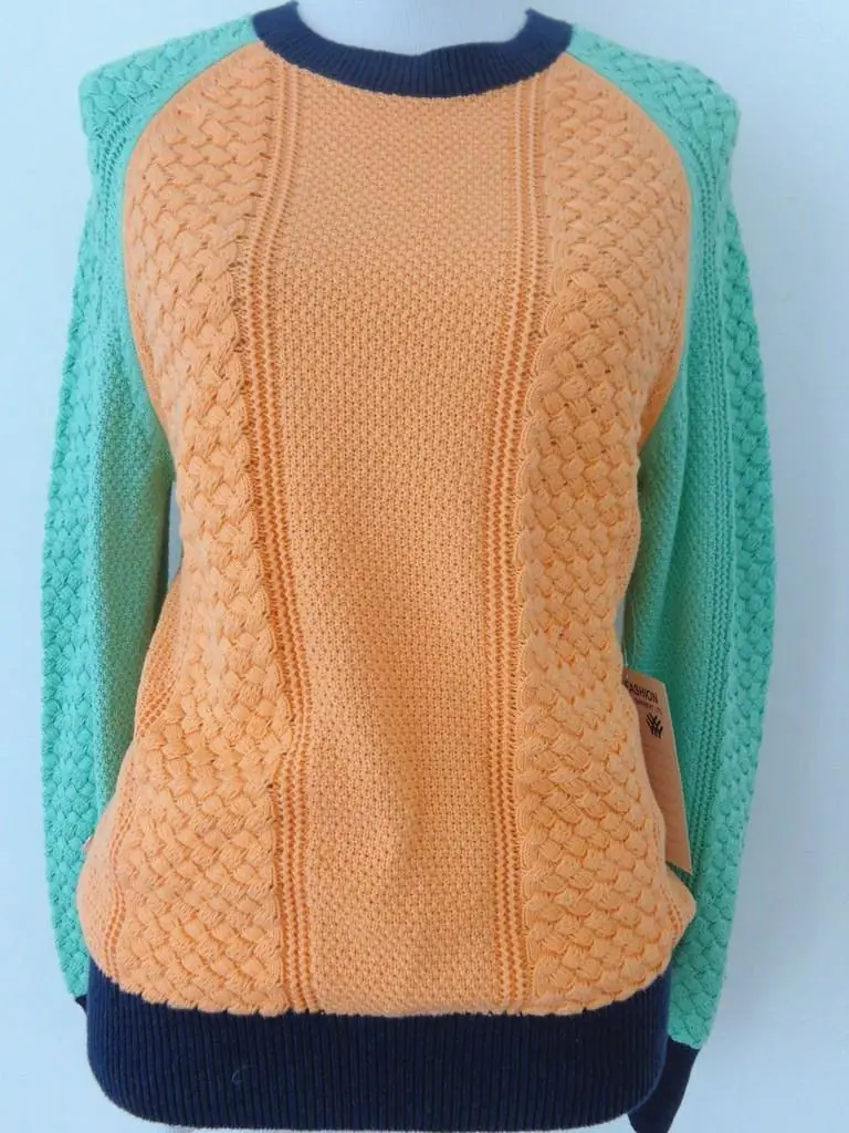 ZD0146 women's knitted sweater in 100% cotton